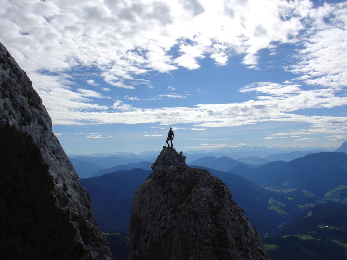 Kachelofenwohnung Poelzleitner Annaberg im Lammertal Luaran gambar